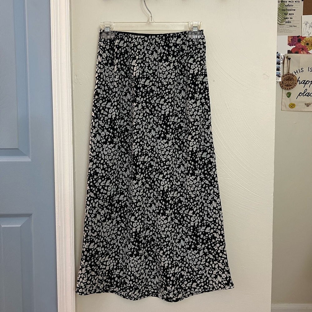 Marshalls Black and White Midi Skirt